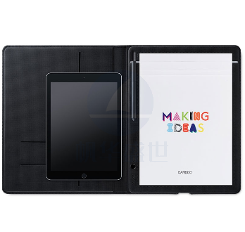和冠Wacom bamboo Folio CDS610G 智能笔记本 电子绘画本 数位本手绘 小号