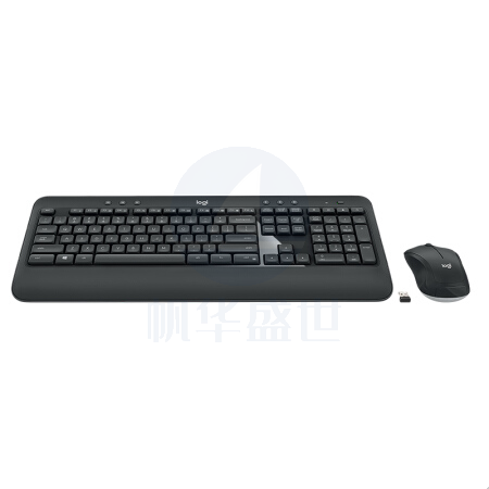 罗技（Logitech）MK540 无线键鼠套装 黑色 防泼溅 优联 舒适掌托