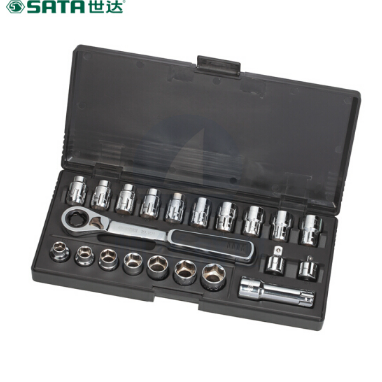 世达（SATA）21件20MM系列穿透式套筒组套货号09134
