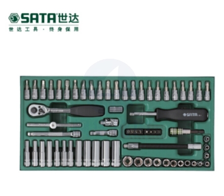 世达（SATA）工具托组套-66件6.3MM系列套筒 09901