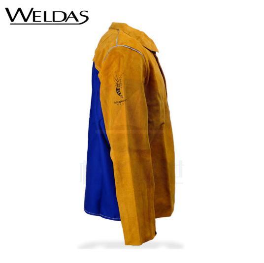 威特仕 / WELDAS 44-2530 雄蜂王牛皮透气款电焊工服背部凉爽款上身烧焊焊服 XXXL 1件