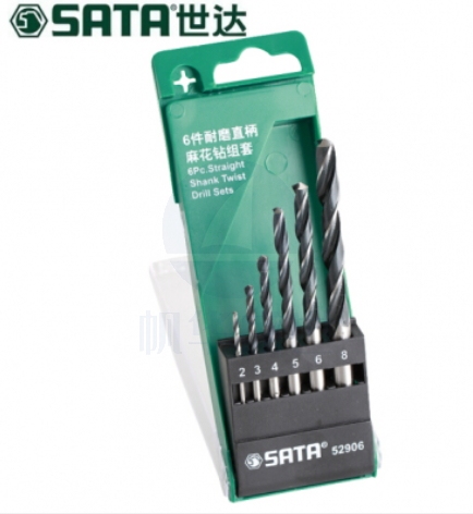 世达（SATA）6件耐磨直柄麻花钻组套 52906
