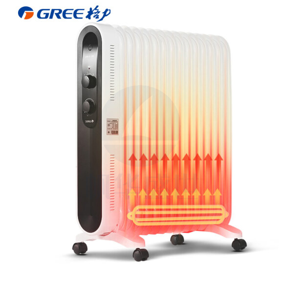 格力 （GREE）取暖器/电暖器/电暖气片家用 15片静音速热电油汀 NDY18-X6122