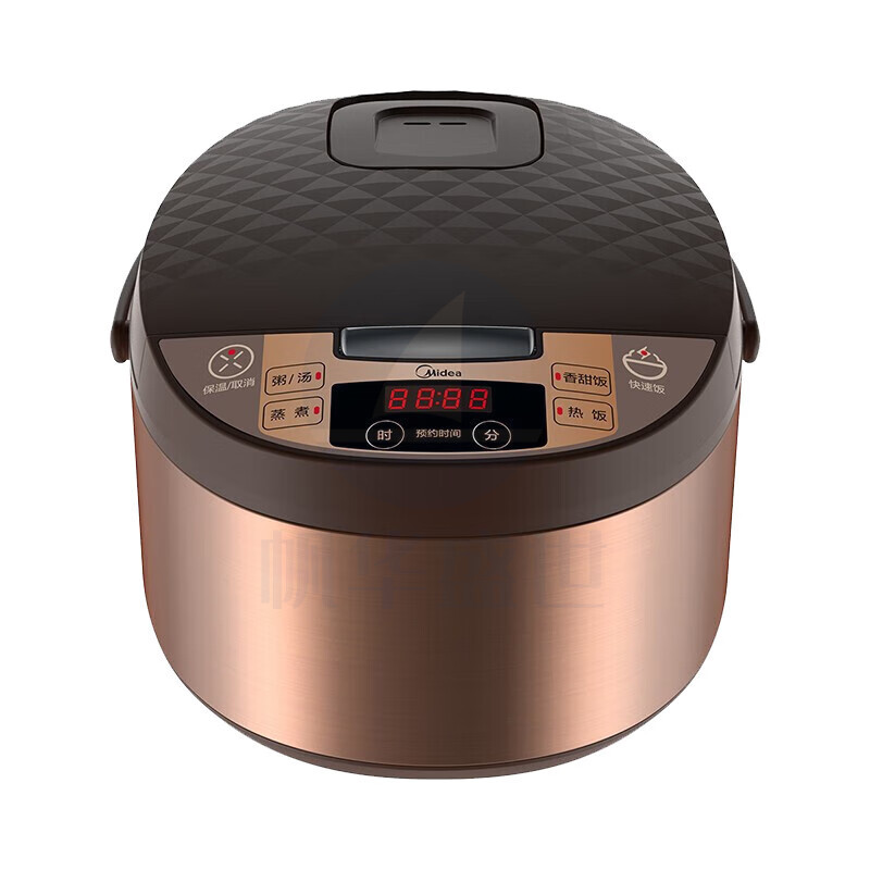 美的(Midea)FS4073A电饭煲煲汤煮粥柴火饭智能预约饭锅不粘4L大容量排水槽底盘加热黄晶蜂窝内胆