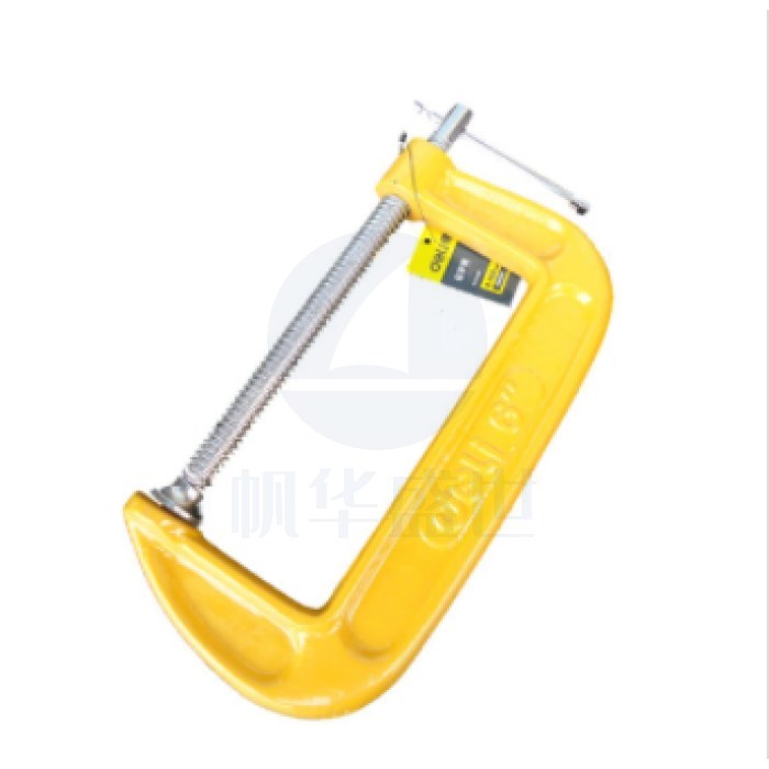 得力(deli) G字夹C型木工夹子4寸 木工夹紧器快速夹具固定器磨具夹 DL-G204
