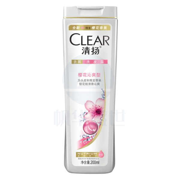清扬女士樱花沁爽型去屑洗发露200ml