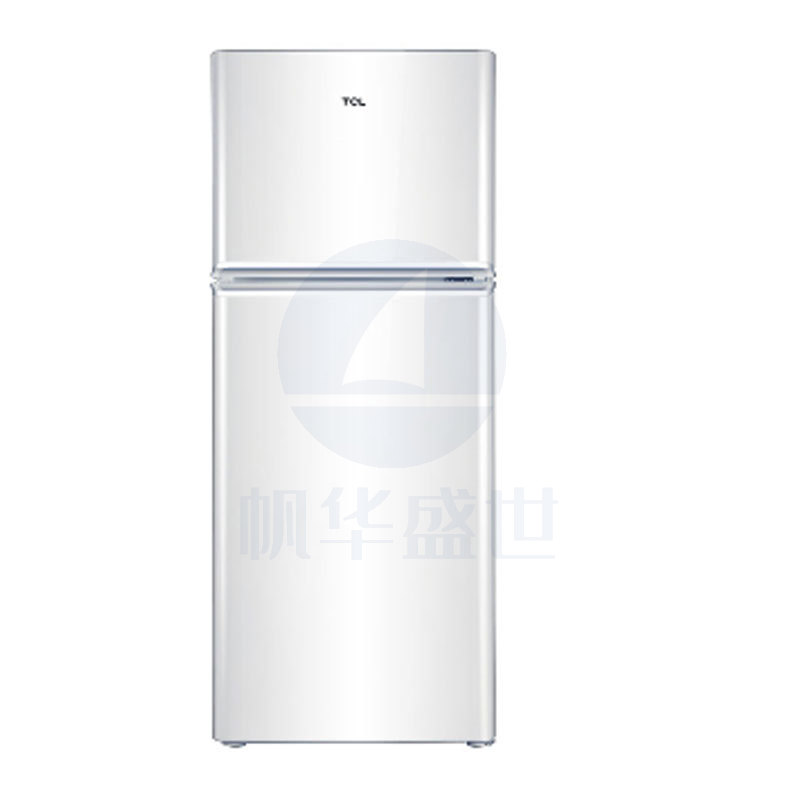 TCL 118升 小型双门电冰箱 LED照明 迷你节能 办公居家便捷之选 环保内胆 (芭蕾白)BCD-118KA9