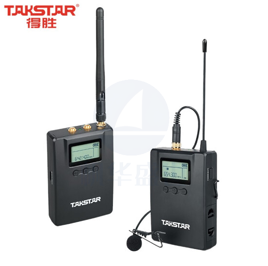 得胜(TAKSTAR)SGC-200W 小蜜蜂无线麦克风领夹式摄像机收音话筒单反采访录音手机直播vlog收音 黑色