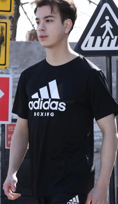 阿迪达斯 (adidas)短袖男2023夏季户外休闲运动服跑步健身速干T恤