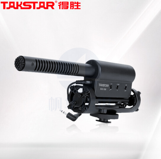 得胜(TAKSTAR)SGC-598单反相机麦克风 摄像机外接录音枪式采访话筒 DV拾音麦克风 黑色