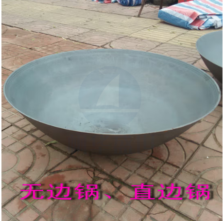 无边锅直边锅传统老式铸铁锅生铁锅地锅大锅灶炒菜锅 直径76厘米