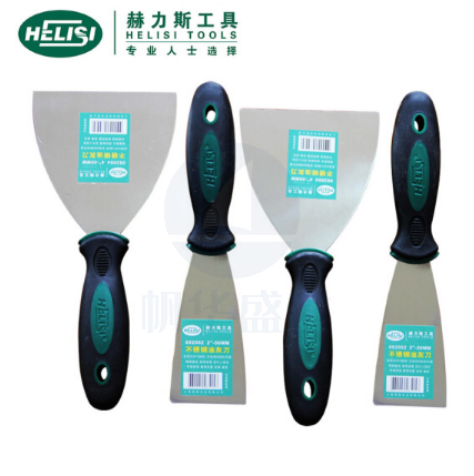 赫力斯HELISI灰刀铲刀批刀镜面塑柄抹灰刀不锈钢油灰刀腻子刀 (1寸)