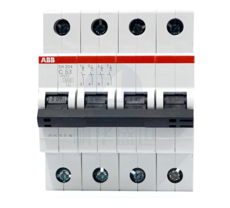 ABB断路器 4P16A空气开关四极微型空开 SH204-C16