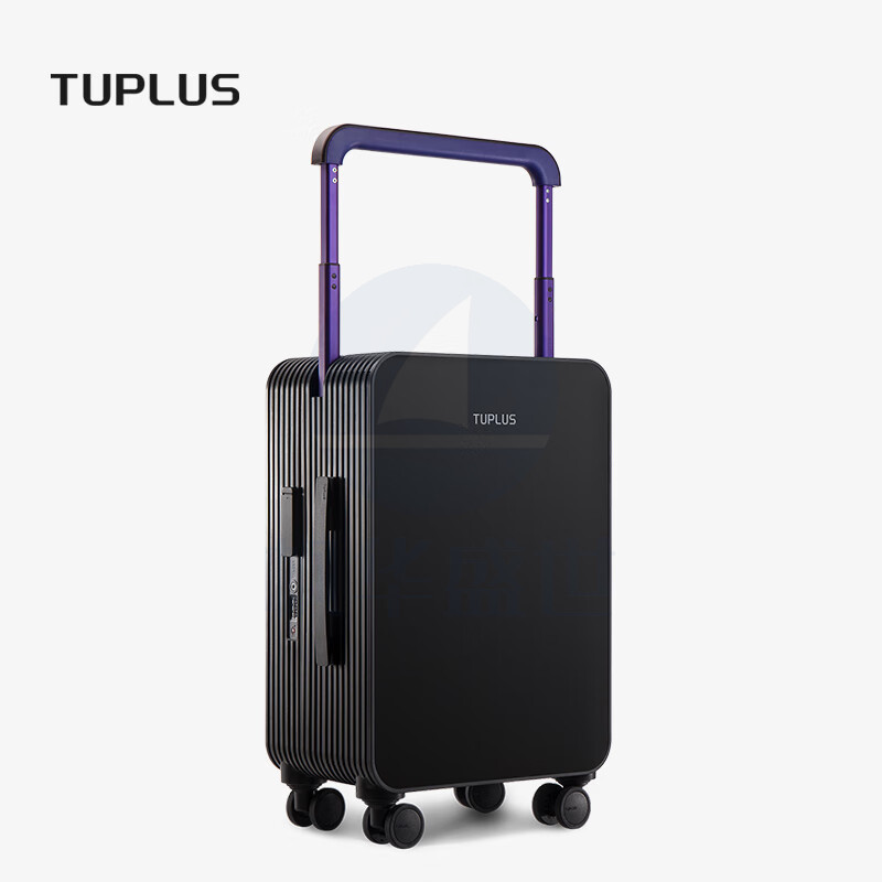途加(TUPLUS) 素黑 平衡20英寸旅行箱男女登机拉杆箱密码锁双排轮行李箱