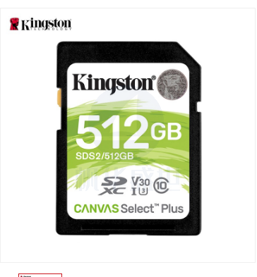 金士顿 Kingston SD存储卡高速升级版 SDS2 U3 V30 512GB 读速100MB/s 写速85MB/s 支持4K 高品质拍摄