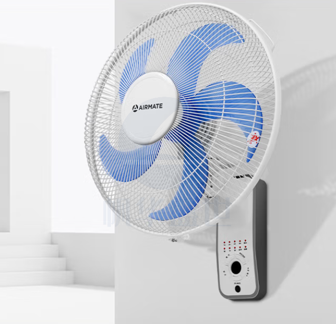 艾美特(Airmate)壁扇壁挂电风扇 家用商用挂壁式挂墙式五叶远程遥控3档大风量宿舍餐厅墙壁风扇FW4035R